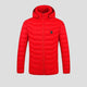 men's red Quilted Heated Jacket