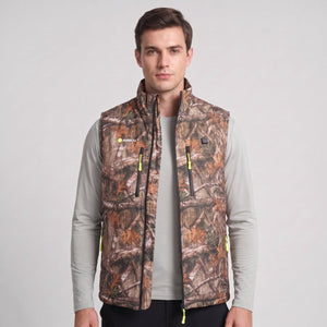 men's zipper up #camouflage heated gilet