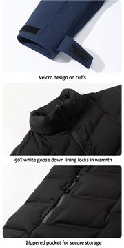 Men's 3 - in - 1 Removable Down Ski Coat - Sidiou Group