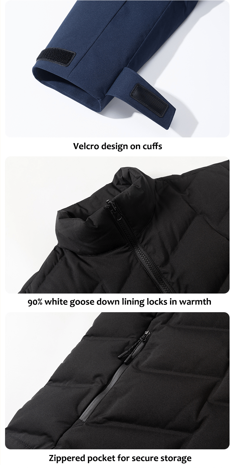 Men's 3 - in - 1 Removable Down Ski Coat - Sidiou Group