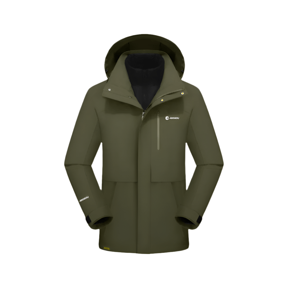Men's 3 - in - 1 Removable Down Ski Coat - Sidiou Group