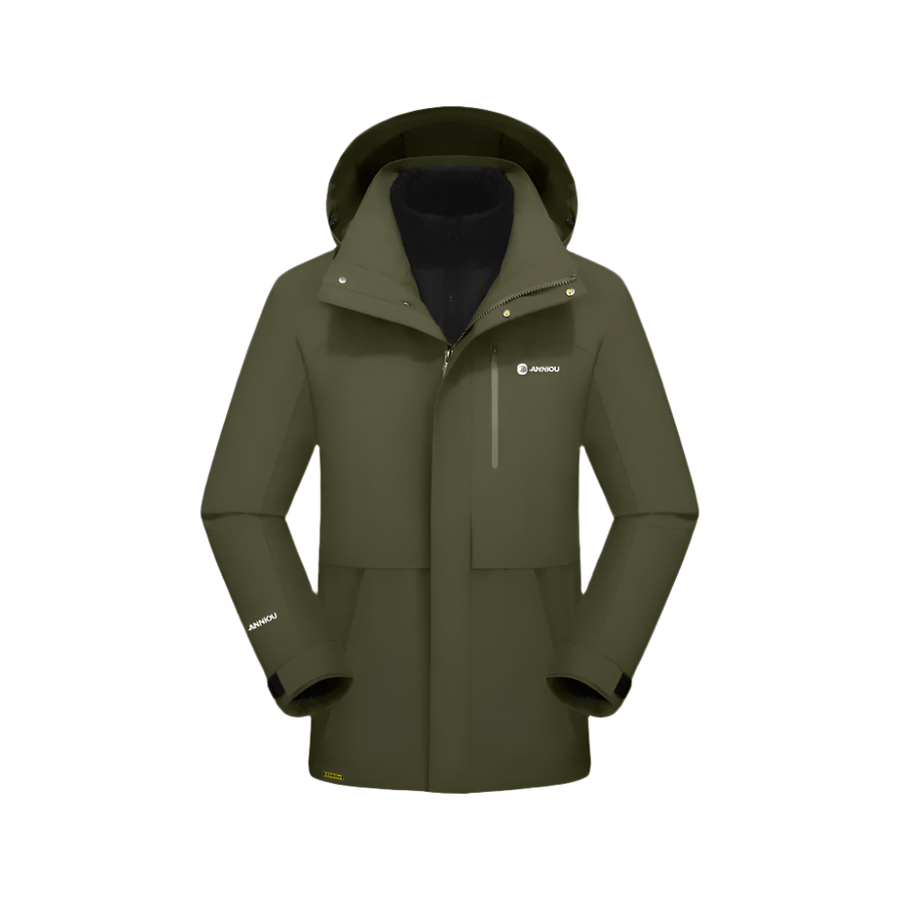 Men's 3 - in - 1 Removable Down Ski Coat - Sidiou Group