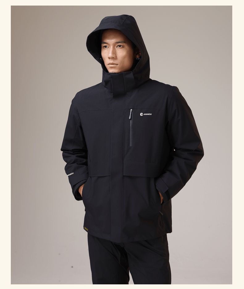 Men's 3 - in - 1 Removable Down Ski Coat - Sidiou Group