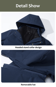 Men's 3 - in - 1 Removable Down Ski Coat - Sidiou Group