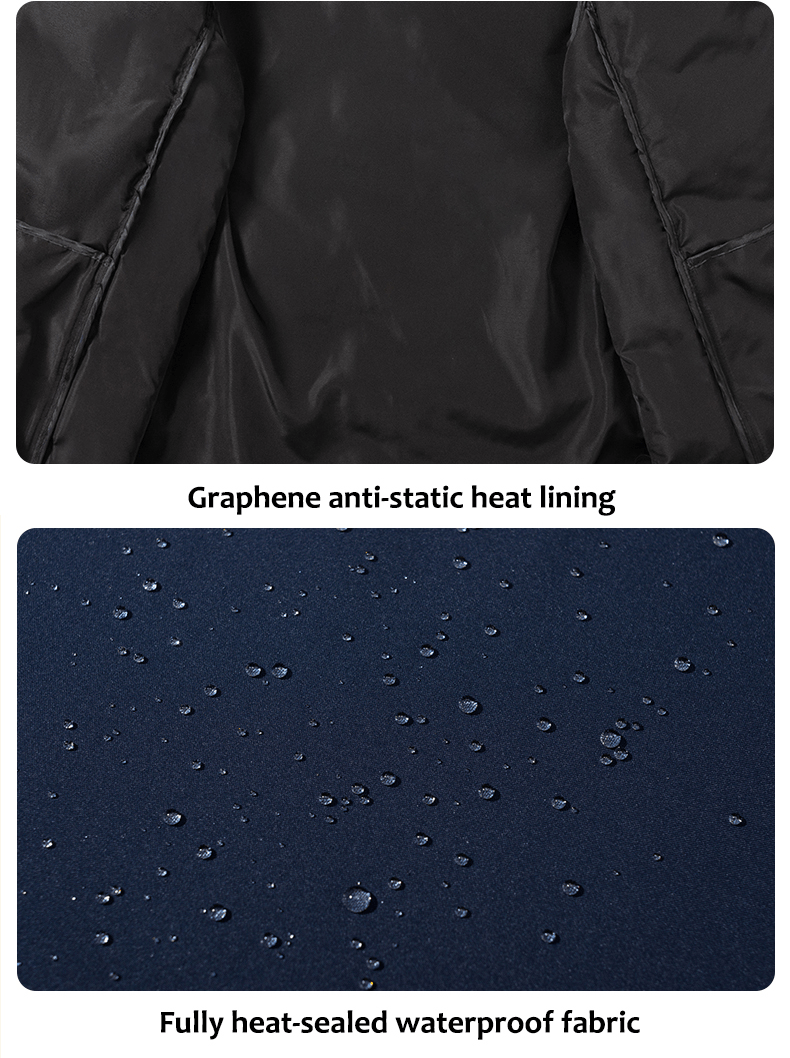Men's 3 - in - 1 Removable Down Ski Coat - Sidiou Group