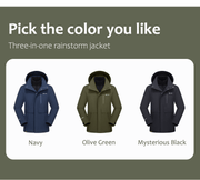 Men's 3 - in - 1 Removable Down Ski Coat - Sidiou Group