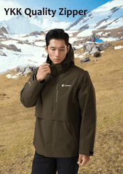 Men's 3 - in - 1 Removable Down Ski Coat - Sidiou Group