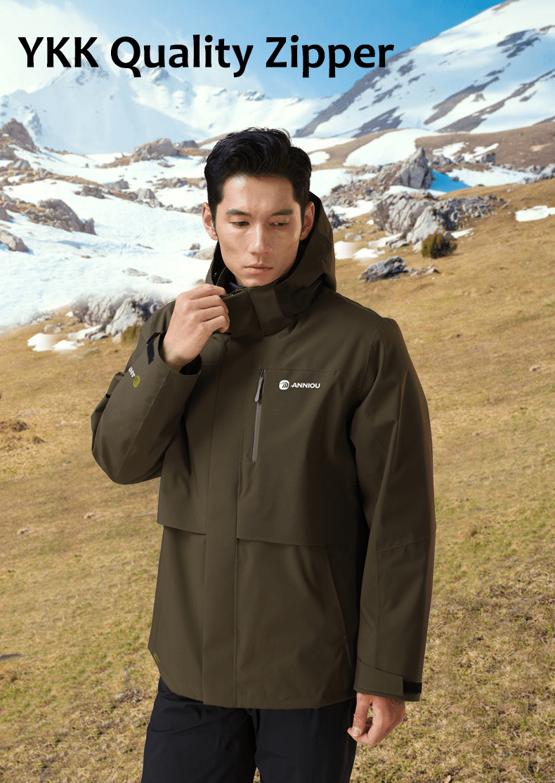 Men's 3 - in - 1 Removable Down Ski Coat - Sidiou Group
