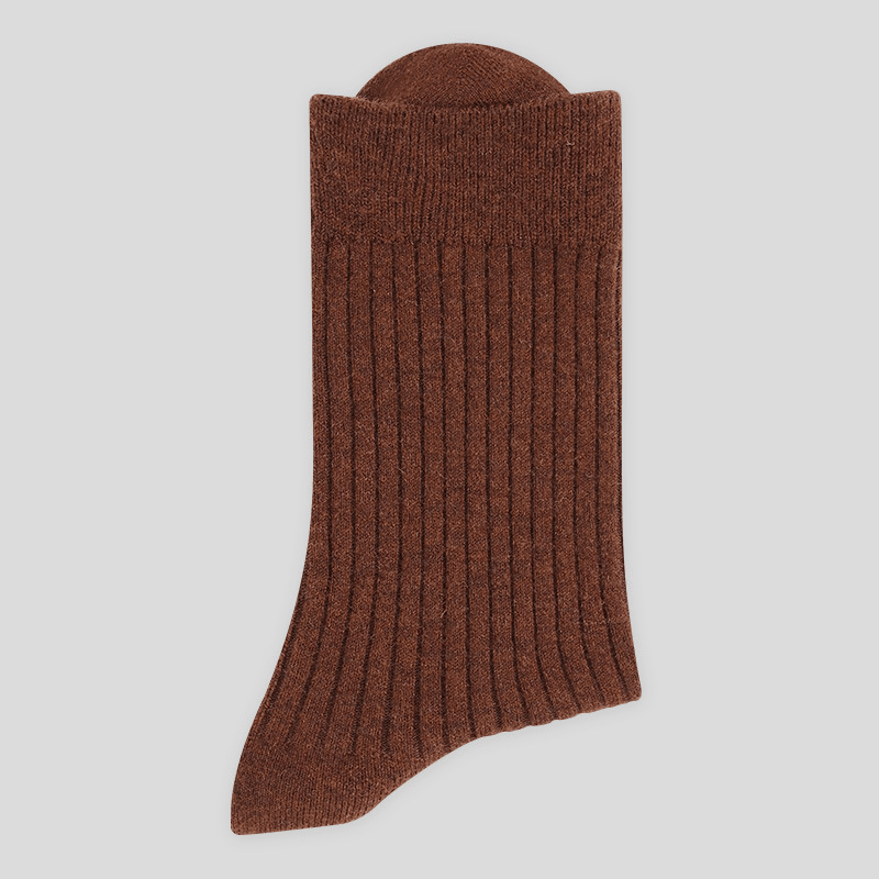 Men's 40% Wool Solid Striped Socks - Sidiou Group