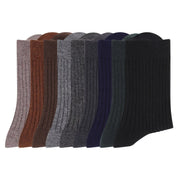 Men's 40% Wool Solid Striped Socks - Sidiou Group