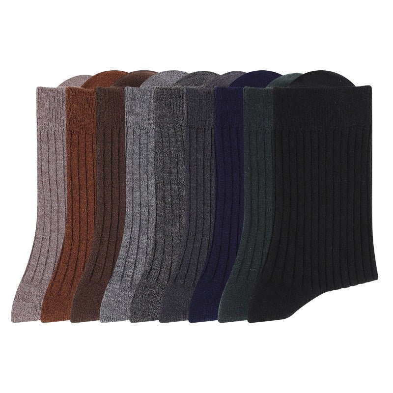 Men's 40% Wool Solid Striped Socks - Sidiou Group