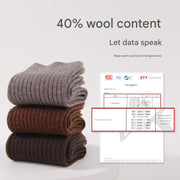 Men's 40% Wool Solid Striped Socks - Sidiou Group
