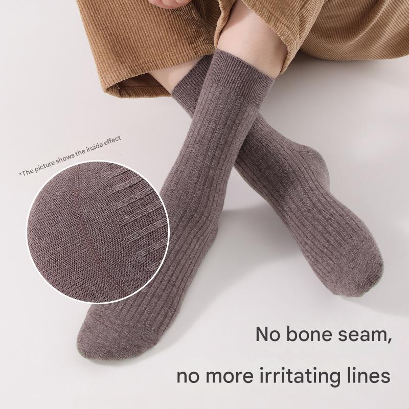 Men's 40% Wool Solid Striped Socks - Sidiou Group