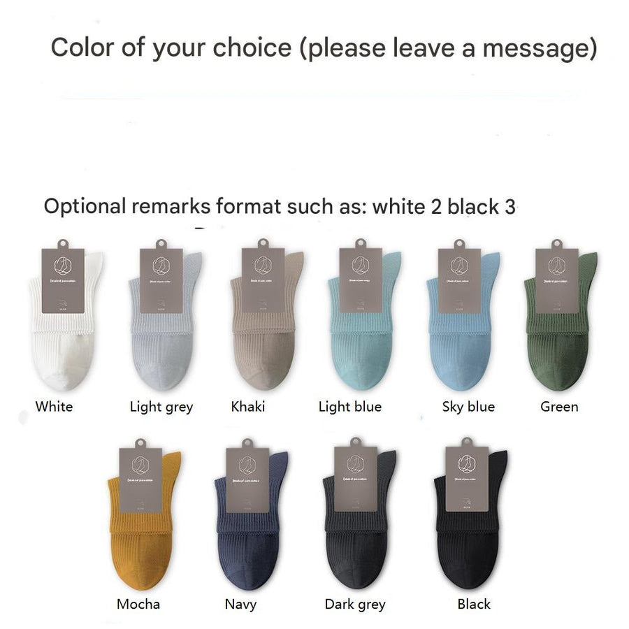 Men's Antibacterial Sweat - absorbent Boneless Cotton Socks - Sidiou Group