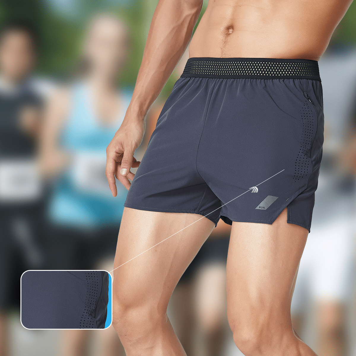 Men's Breathable Athletic Shorts - Sidiou Group
