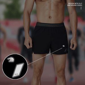 Mens Breathable Athletic Shorts by Anniou reflective logo