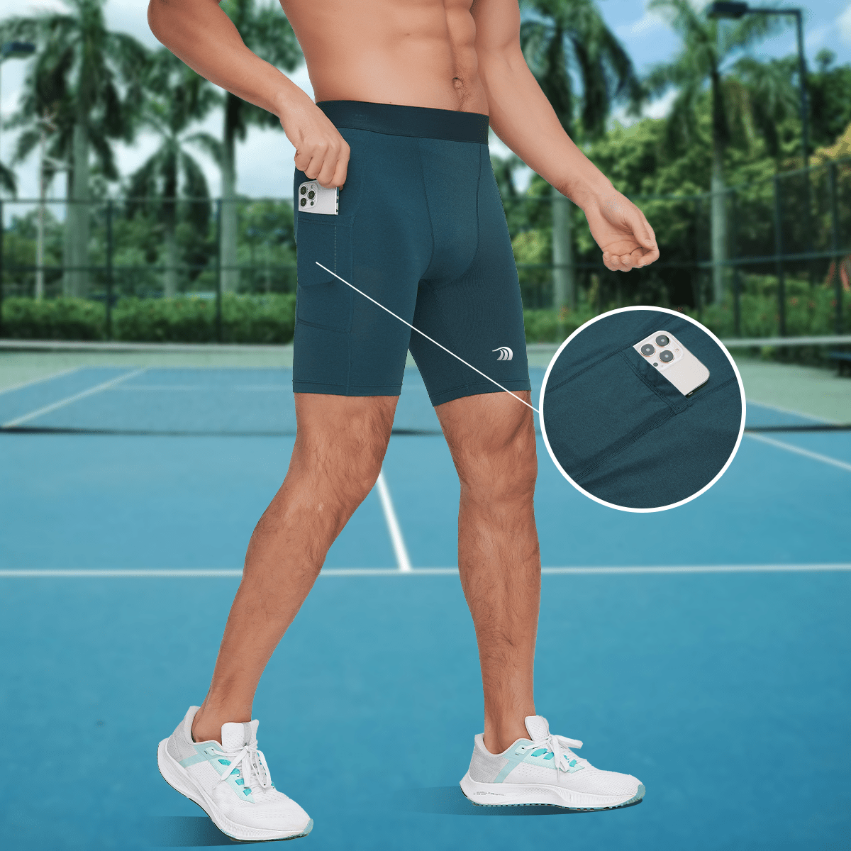 Men's Compression Running Shorts - Sidiou Group