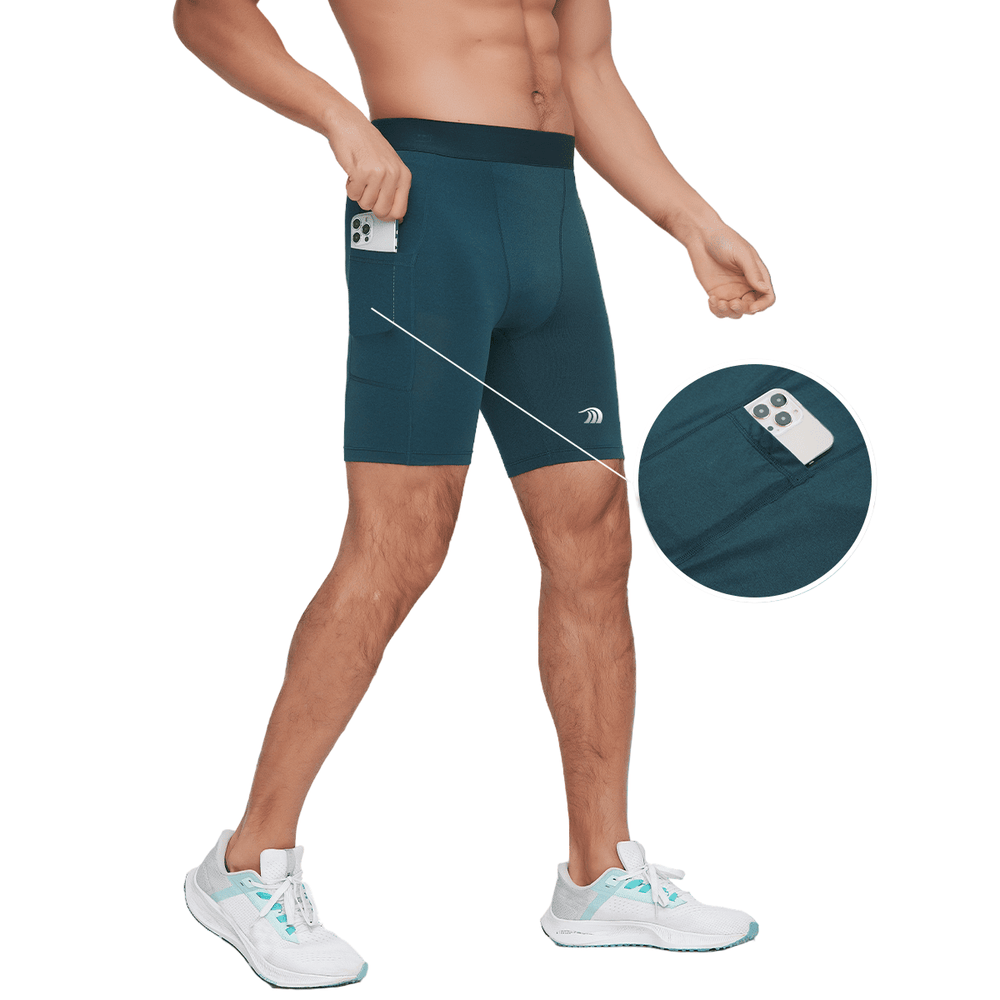 Men's Compression Running Shorts with pockets