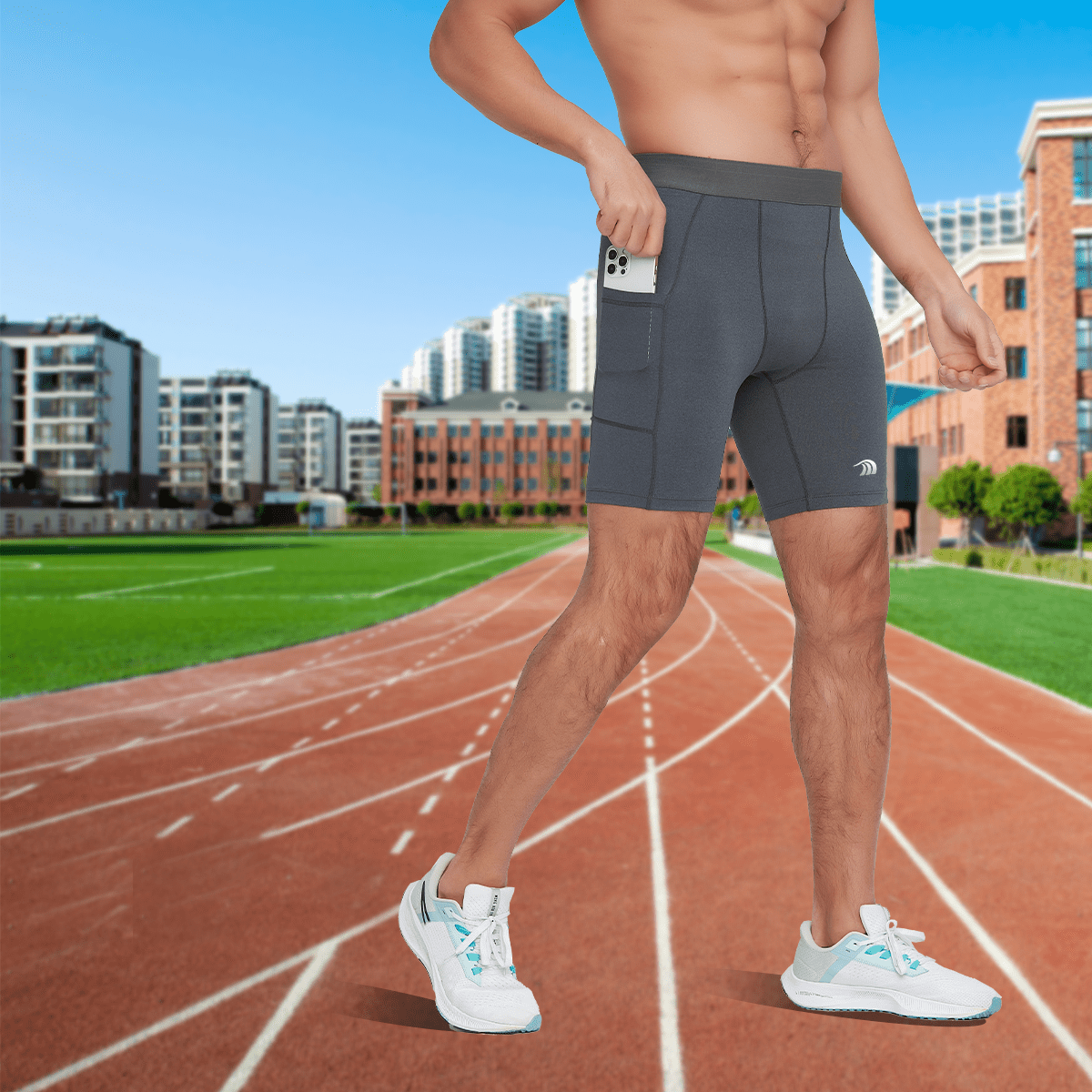 Men's Compression Running Shorts - Sidiou Group