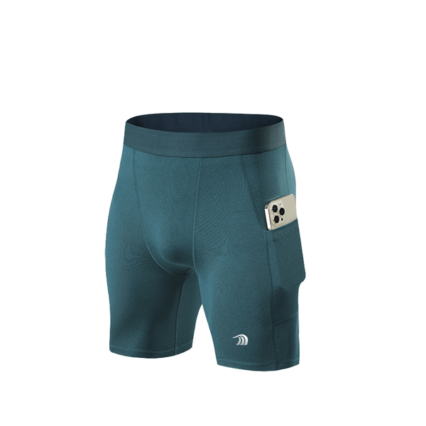 Men's green Compression Running Shorts