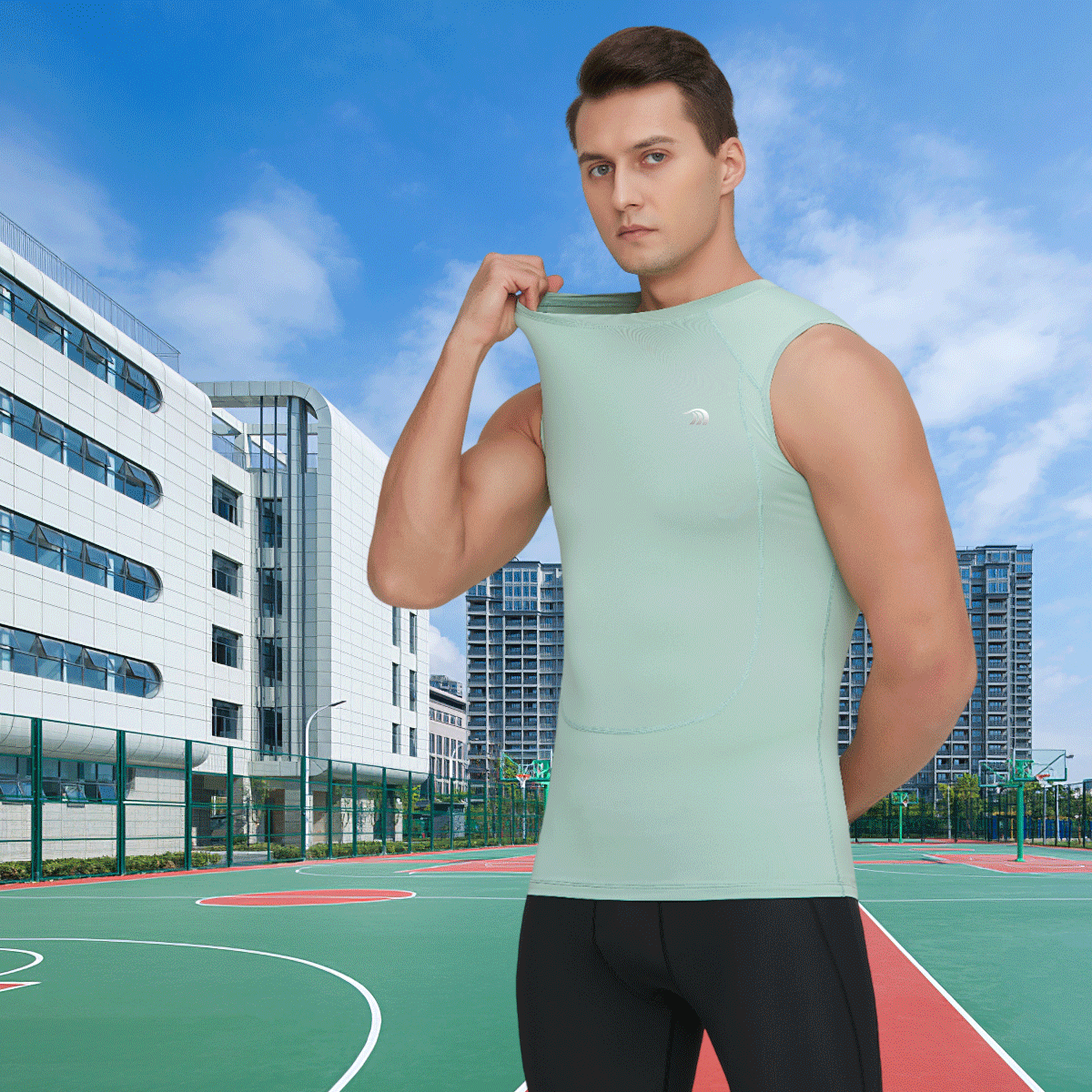 Men's Compression Sports Vest - Sidiou Group