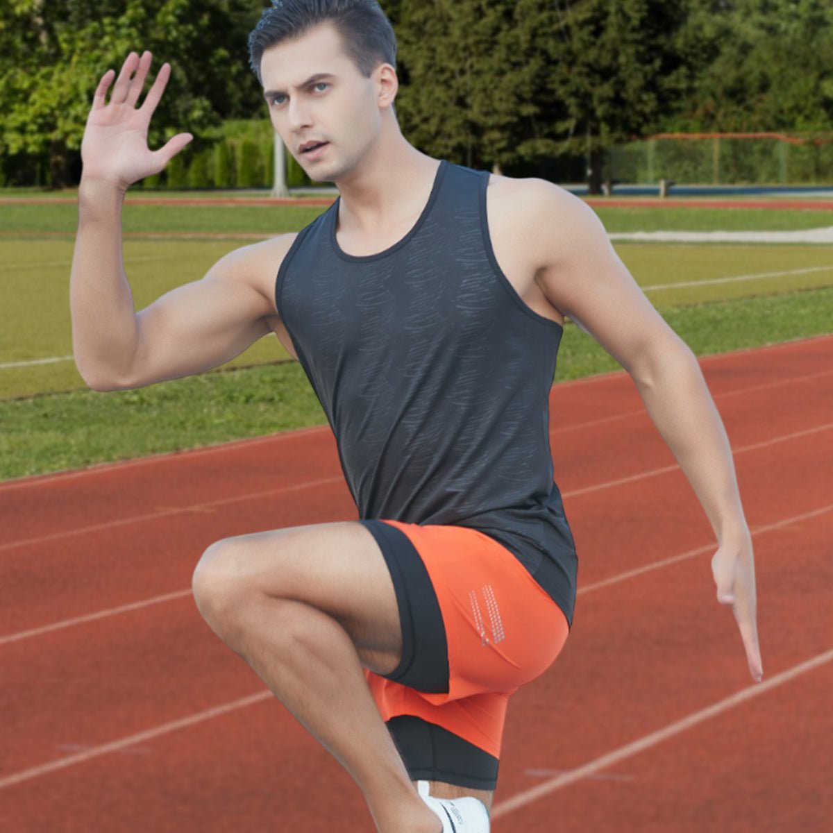 Men's Drawstring Marathon Running Shorts - Sidiou Group
