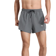 Men's Faux Two - piece Sports Shorts - Sidiou Group