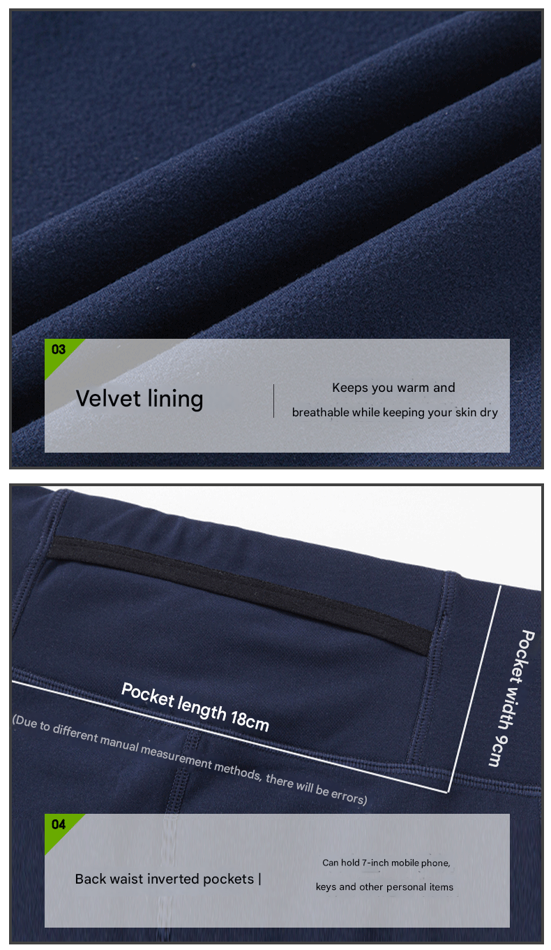 Men’s Fleece Compression Leggings - Sidiou Group