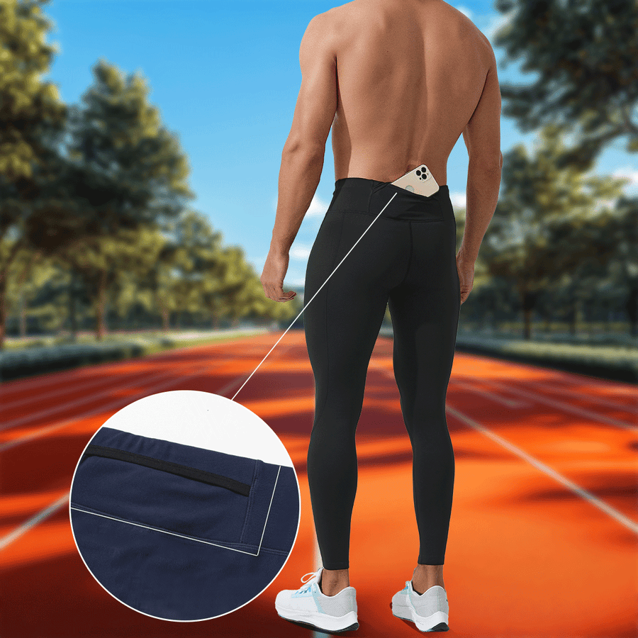 Men’s Fleece Compression Leggings - Sidiou Group