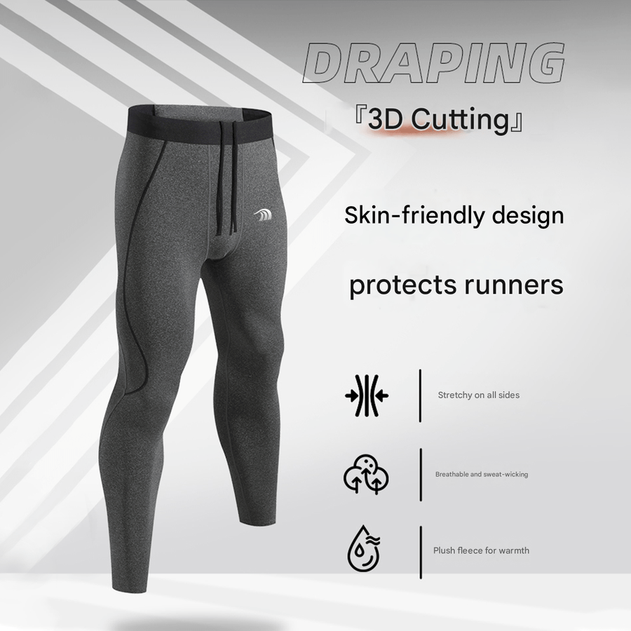 Men's Fleece Sports Tights - Sidiou Group