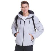 Men's Heated Hooded Winter Down Jacket - Sidiou Group