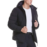 Men's Heated Hooded Winter Down Jacket - Sidiou Group
