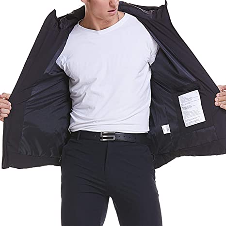 Men's Heated Hooded Winter Down Jacket - Sidiou Group