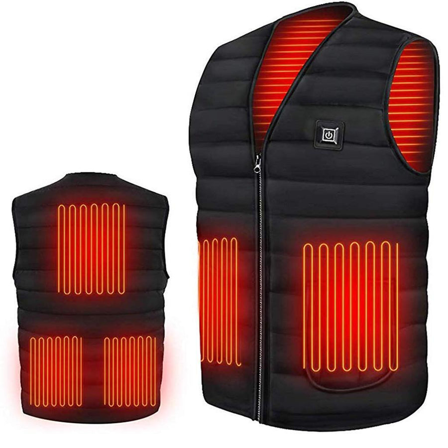 Mens Heated V Neck Vest - Sidiou Group