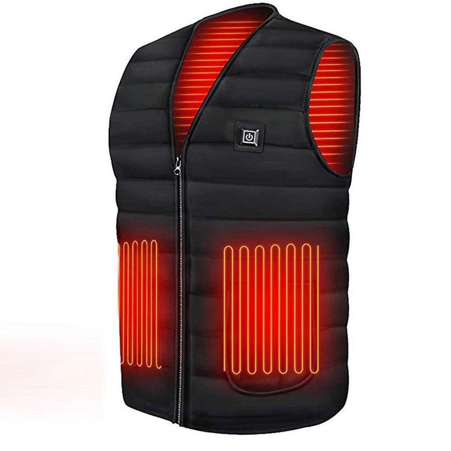 Mens Heated V Neck Vest - Sidiou Group