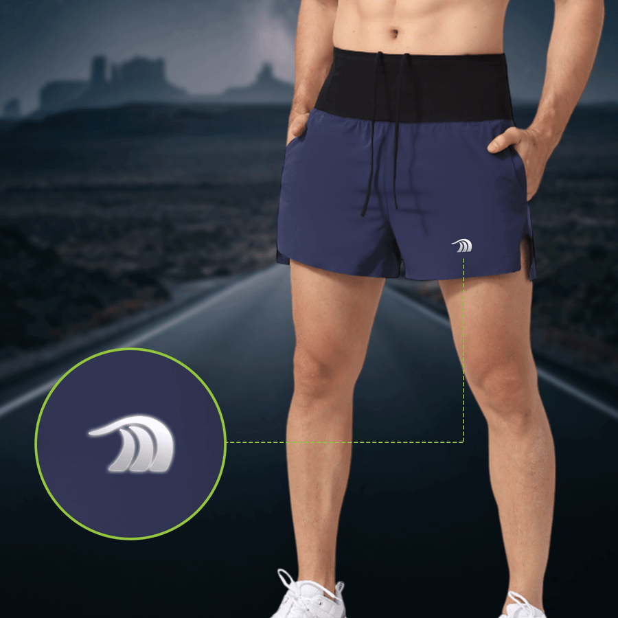 Men's High - Waisted Trail Running Shorts - Sidiou Group