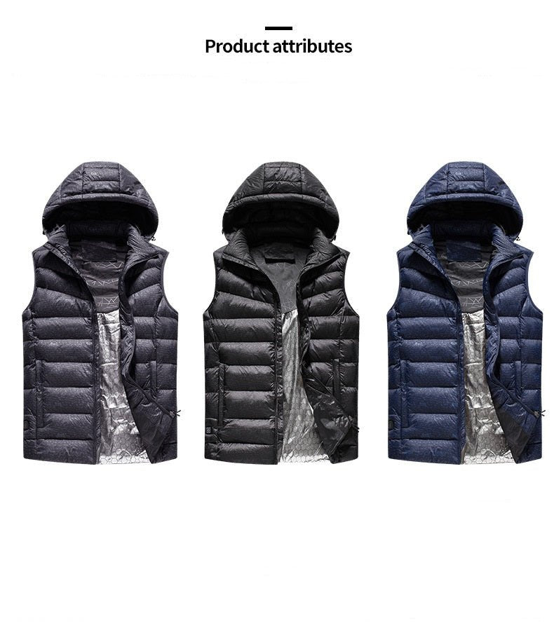 Men's Hooded Heated Gilet - Sidiou Group