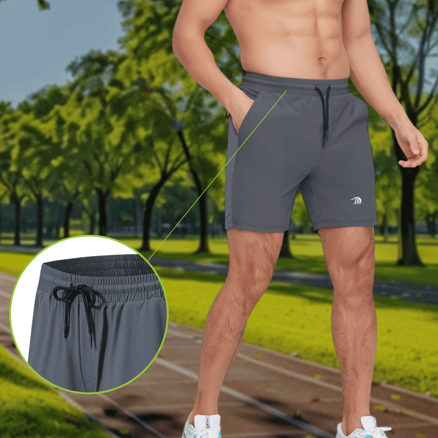 Men's Ice Silk Colorblock Sports Shorts - Sidiou Group