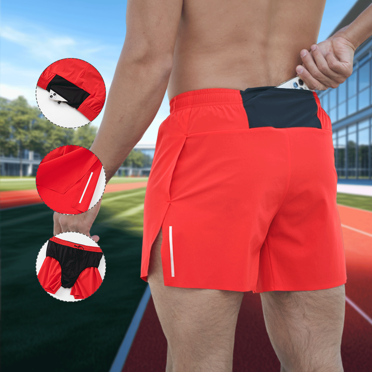Men's Marathon Training Shorts - Sidiou Group