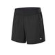  Men's black Outdoor Fitness Shorts with elestic waist by Anniou