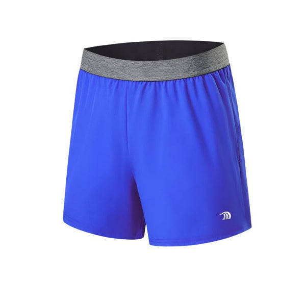  Men's blue Outdoor Fitness Shorts with elestic waist by Anniou