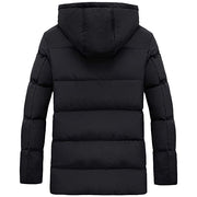 Men's Padded Down Cotton Heated Jacket back hood 