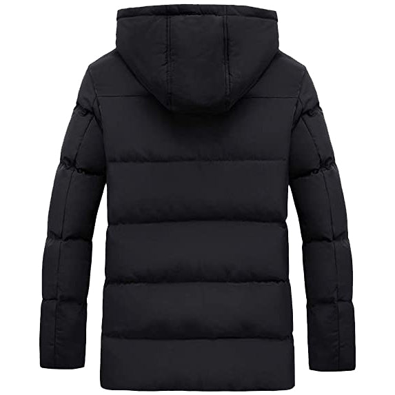 Men's Padded Down Cotton Heated Jacket back hood 