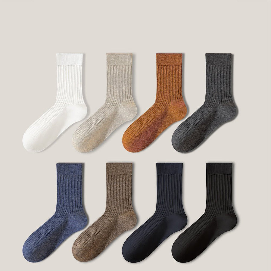 Men's Pure Cotton Mid - tube Business Socks - Sidiou Group