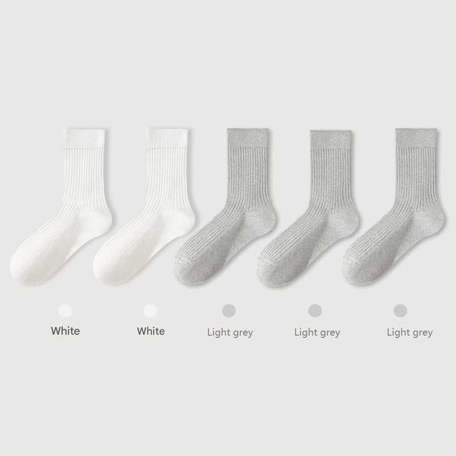 Men's Pure Cotton Mid - tube Business Socks - Sidiou Group