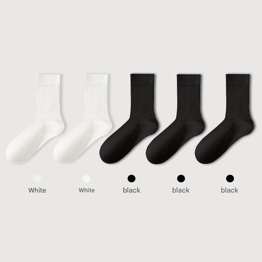 Men's Pure Cotton Mid - tube Business Socks - Sidiou Group