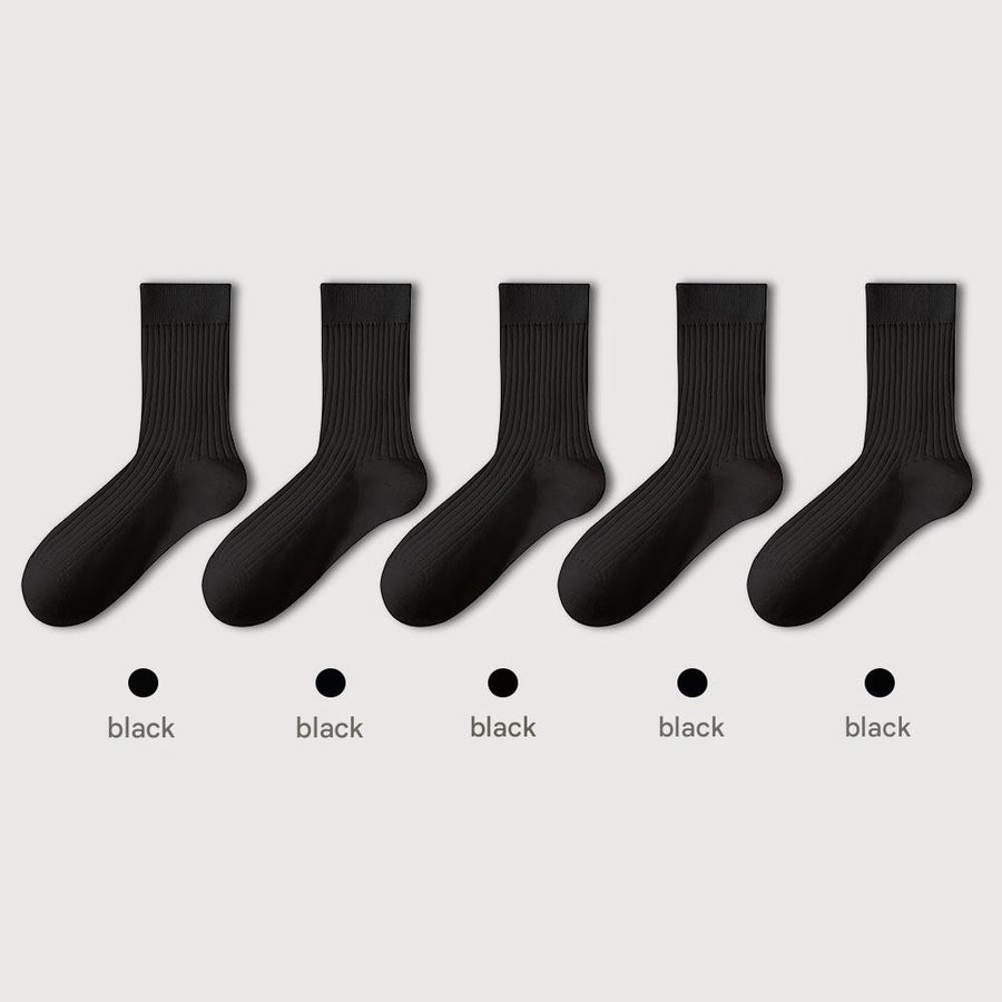 Men's Pure Cotton Mid - tube Business Socks - Sidiou Group