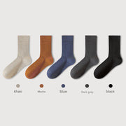 Men's Pure Cotton Mid - tube Business Socks - Sidiou Group