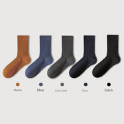 Men's Pure Cotton Mid - tube Business Socks - Sidiou Group