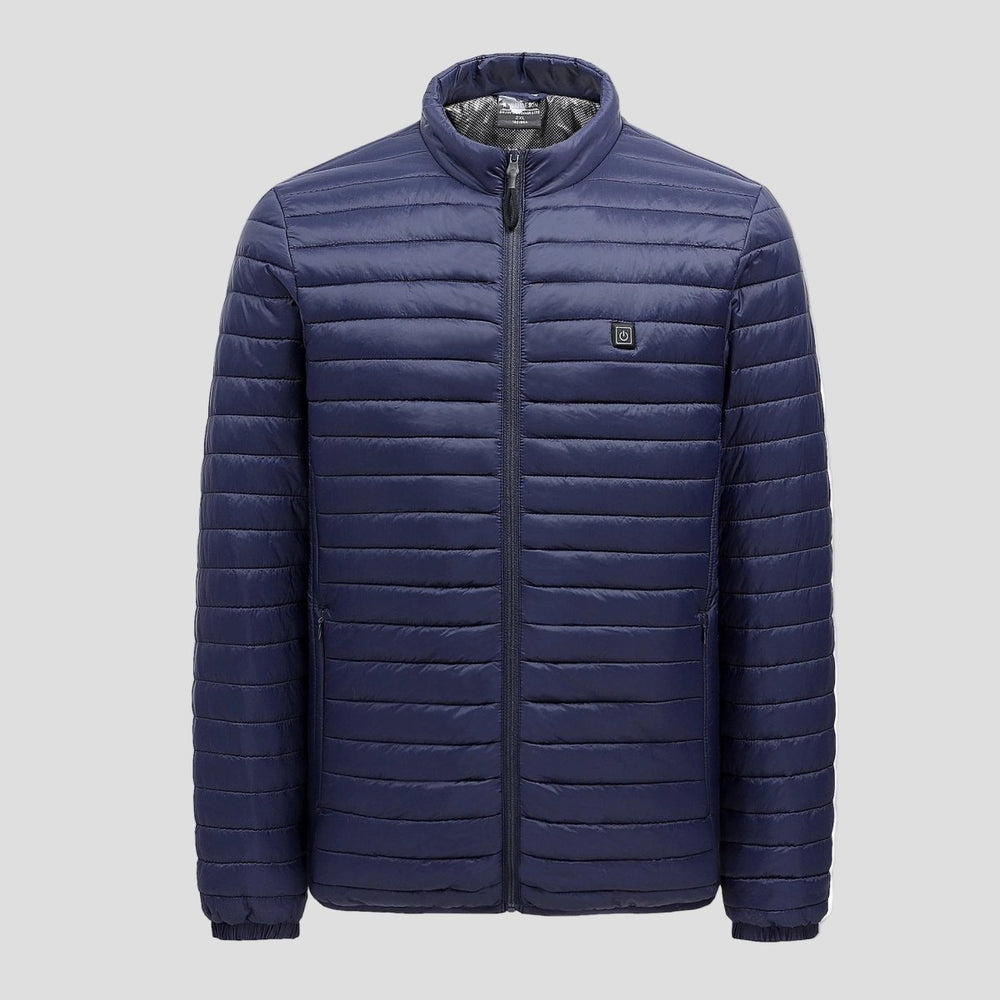 mens navy blue Lightweight Heated Padded Jacket